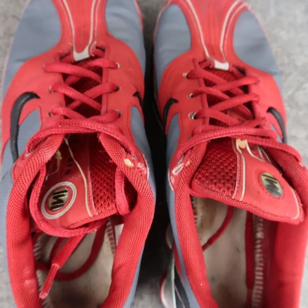 Nike Shoes Womens 8 Athletic Trainers Shox Sneakers Vintage Sport Red Grey Low
